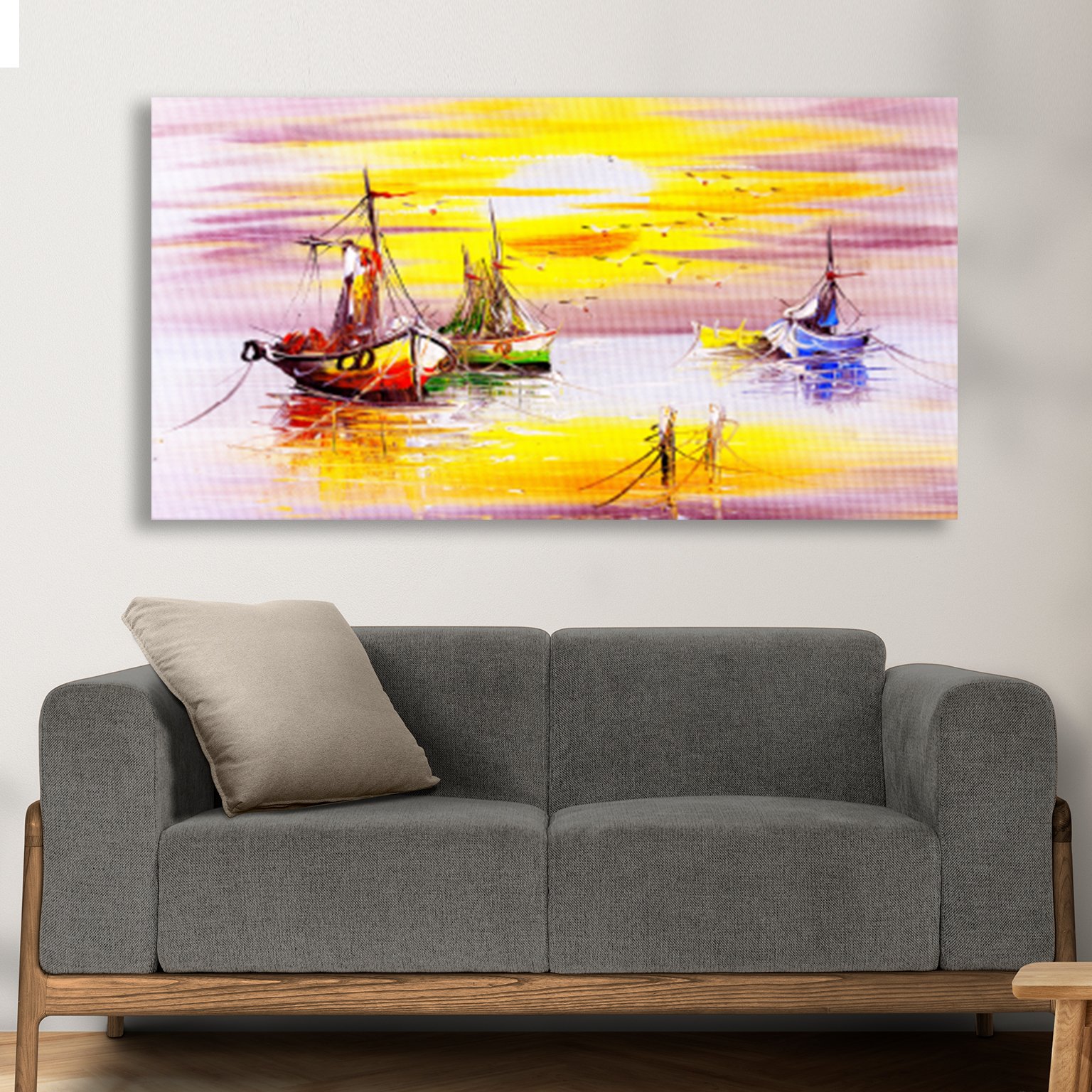 Beautiful Sunrise in Venice Canvas Wall Painting decorative masterpiece for home decor